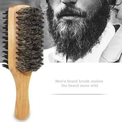 Yourbeards™ Men Boar Bristle Hair Brush S/M/L